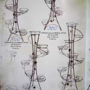 Підставка кована для квітів "Спіраль Вита" на 6 вазонів
