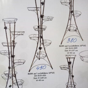 Підставка кована для квітів "Вежа кручена" на 7 вазонів