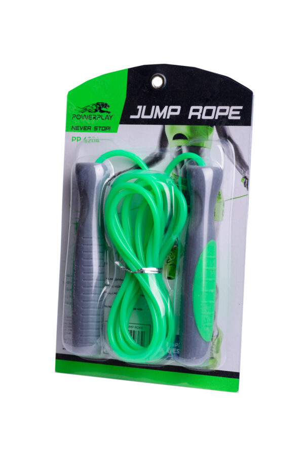 Скакалка PowerPlay 4204 Classic Jump Rope Зелена (2