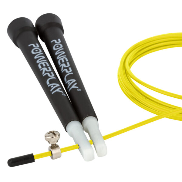 Скакалка швидкісна PowerPlay 4202 Ultra Speed Rope Жовта (2