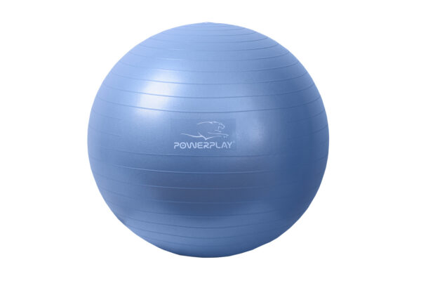 М'яч для фітнесу (фітбол) PowerPlay 4001 Ø65 cm Gymball Синій + помпа