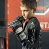 Рукавиці для MMA PowerPlay 3075 Чорні-Білі L (капа в подарунок)