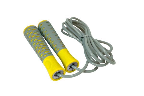 Скакалка PowerPlay 4206 Jump Rope PRO+ Сіро-жовта (2