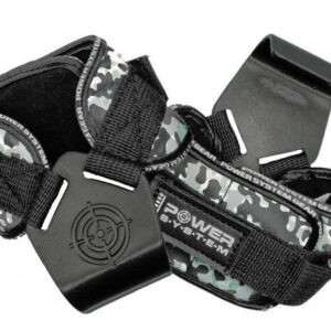 Гаки для тяги на зап'ястя Power System PS-3370 Hooks Camo Black/Grey XL