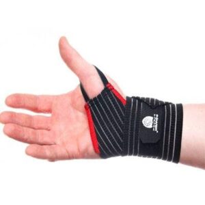 Кистьові бинти Power System PS-6000 Elastic Wrist Support Black/Red (пара)