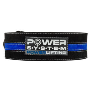 Пояс для пауерліфтингу Power System PS-3800  PowerLifting шкіряний Black/Blue Line XXL