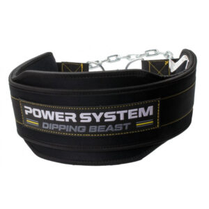 Пояс для обтяжень з ланцюгом Power System PS-3860 Dipping Beast неопреновий Black/Yellow