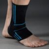 Бандажі на гомілкостоп Power System PS-6022 Ankle Support Evo Black/Blue M (пара)