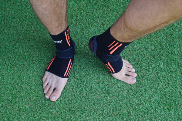 Бандажі на гомілкостоп Power System PS-6022 Ankle Support Evo Black/Orange XL (пара)