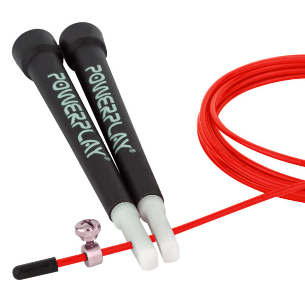 Скакалка швидкісна PowerPlay 4202 Ultra Speed Rope Червона (2