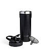 Шейкер спортивний SmartShake металевий Insulated Steel 750ml Black