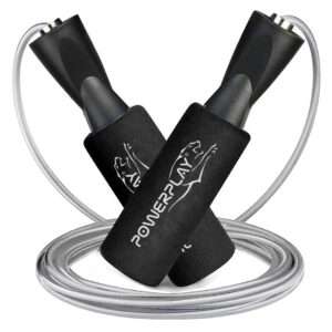 Скакалка швидкісна з підшипниками PowerPlay 4209 Sport Jump Rope Чорна (3m.)