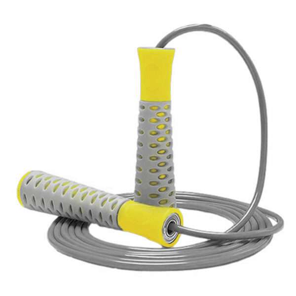 Скакалка PowerPlay 4206 Jump Rope PRO+ Сіро-жовта (2