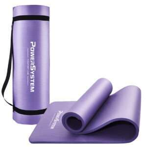 Килимок для йоги та фітнесу Power System PS-4017 NBR Fitness Yoga Mat Plus Purple (180х61х1)