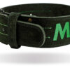 Пояс для важкої атлетики MadMax MFB-301 Suede Single Prong шкіряний Black/Green XL