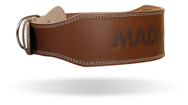 Пояс для важкої атлетики MadMax MFB-246 Full leather шкіряний Chocolate brown M