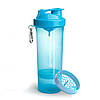 Шейкер спортивний SmartShake Slim 500ml Neon Blue