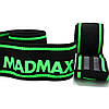 Бинти на коліна MadMax MFA-299 Non slide & slip knee wraps 2.0m Black/Green