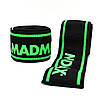 Бинти на коліна MadMax MFA-299 Non slide & slip knee wraps 2.0m Black/Green