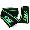 Бинти на коліна MadMax MFA-299 Non slide & slip knee wraps 2.0m Black/Green