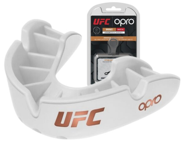 Капа OPRO Bronze UFC доросла (вік 11+) White (ufc.102512003)