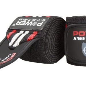 Бинти на коліна Power System PS-3700 Knee Wraps Red/Black (пара)