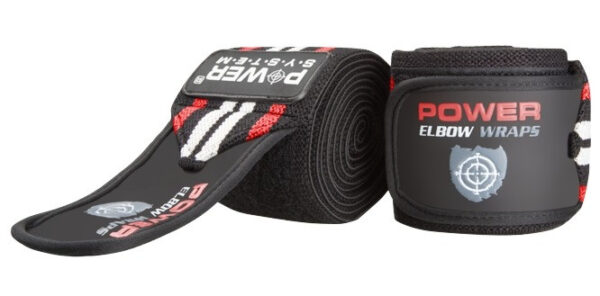 Бинти на лікоть Power System PS-3600 Elbow Wraps Red/Black(пара)