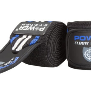 Бинти на лікоть Power System PS-3600 Elbow Wraps Blue/Black (пара)