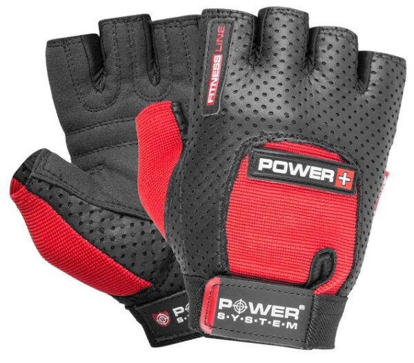 Рукавички для фітнесу Power System PS-2500 Power Plus Black/Red XL