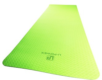 Килимок для йоги та фітнесу U-POWEX TPE Yoga mat Green/Black (183х61х0.6)