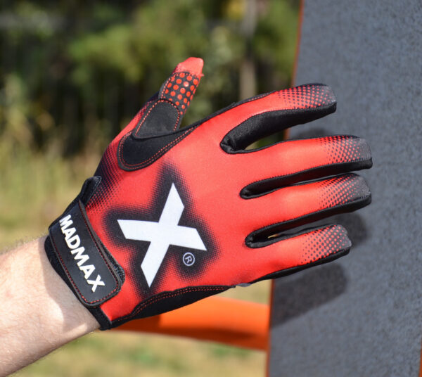 Рукавички для фітнесу MadMax MXG-101 X Gloves Black/Grey/Red M