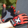 Рукавички для фітнесу MadMax MXG-101 X Gloves Black/Grey/Red M