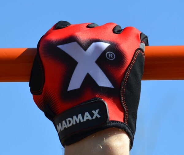 Рукавички для фітнесу MadMax MXG-101 X Gloves Black/Grey/Red M