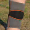 Наколінник MadMax MFA-297 Knee Support with Patella Stabilizer Dark Grey/Orange M