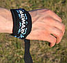 Лямки для тяги MadMax Camo Power Wrist Straps Camo/Light Blue