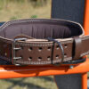 Пояс для важкої атлетики MadMax MFB-246 Full leather шкіряний Chocolate brown L