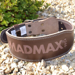 Пояс для важкої атлетики MadMax MFB-246 Full leather шкіряний Chocolate brown L