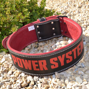 Пояс для важкої атлетики Power System PS-3830 Beast шкіряний Black/Red L