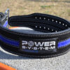 Пояс для пауерліфтингу Power System PS-3800  PowerLifting шкіряний Black/Blue Line XXL