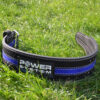 Пояс для пауерліфтингу Power System PS-3800  PowerLifting шкіряний Black/Blue Line XXL