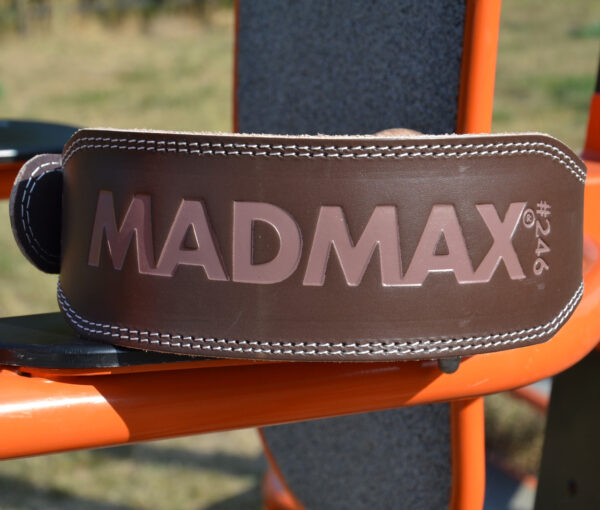 Пояс для важкої атлетики MadMax MFB-246 Full leather шкіряний Chocolate brown S