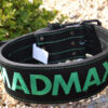 Пояс для важкої атлетики MadMax MFB-301 Suede Single Prong шкіряний Black/Green XXL