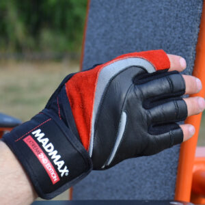 Рукавички для фітнесу MadMax MFG-568 Extreme 2nd edition Black/Red L