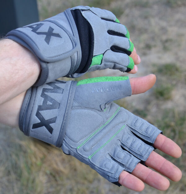 Рукавички для фітнесу MadMax MFG-860 Wild Grey/Green XL