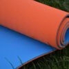 Килимок для йоги та фітнесу U-POWEX TPE Yoga mat Orange/Blue (183х61х0.6)