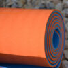 Килимок для йоги та фітнесу U-POWEX TPE Yoga mat Orange/Blue (183х61х0.6)