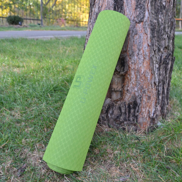 Килимок для йоги та фітнесу U-POWEX TPE Yoga mat Green/Black (183х61х0.6)