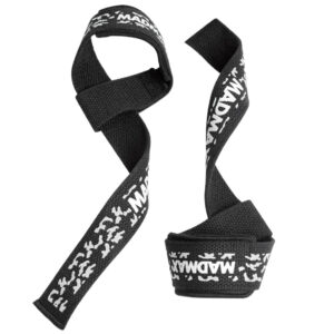 Лямки для тяги MadMax Camo Power Wrist Straps Camo/White