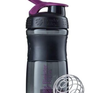 Шейкер спортивний (пляшка) BlenderBottle SportMixer Flip 20oz/590ml Black/Plum