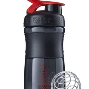 Шейкер спортивний (пляшка) BlenderBottle SportMixer Flip 20oz/590ml Black/Red